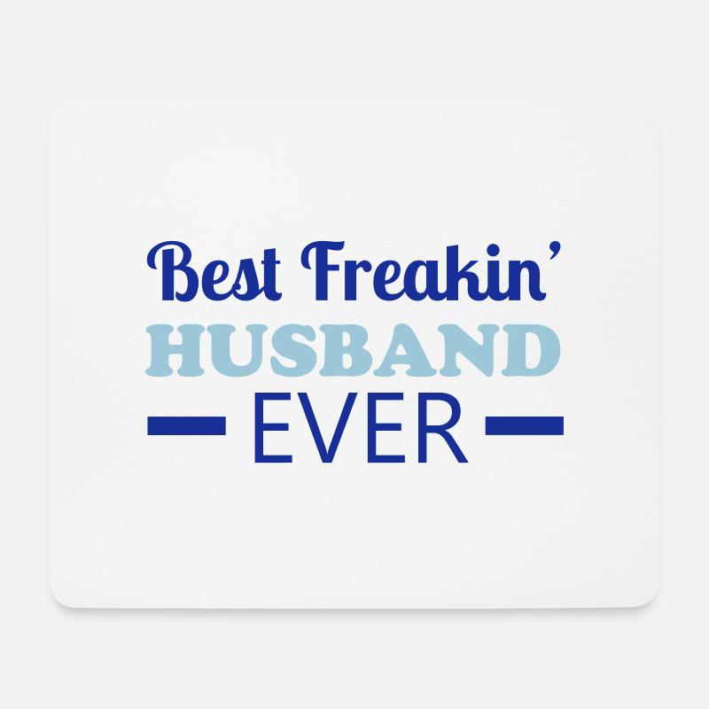 Husband - Mousepad (Querformat) - Weiß