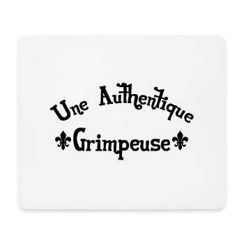 Escalade / Alpiniste / Varappe / Alpinisme Grimpe - Tapis de souris (format paysage) - blanc - Devant