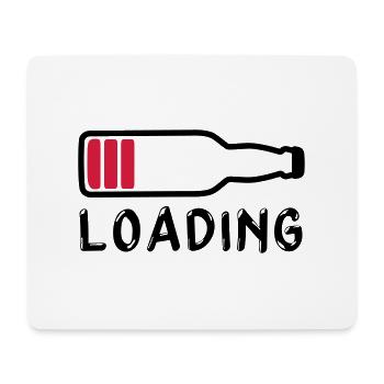 loading boisson bière - chargement - Tapis de souris (format paysage) - blanc - Devant