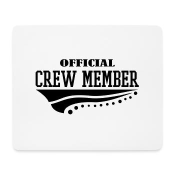 official_crew_member_01 - Tapis de souris (format paysage) - blanc - Devant