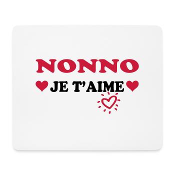 Nonno je t'aime - Mouse Pad (horizontal) - white - Front