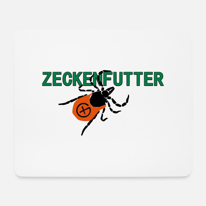 Zeckenfutter - Mousepad (Querformat) - Weiß