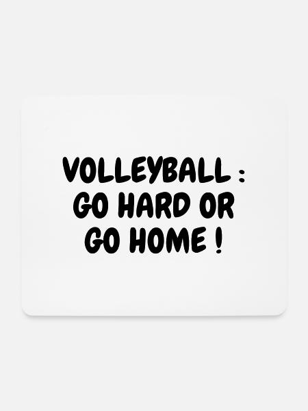 Volleyball - Volley Ball - Volley-Ball - Sport - Mousepad (Querformat) - Weiß