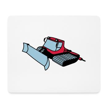 Pistenraupe - Mousepad (Querformat) - Weiß - Vorne