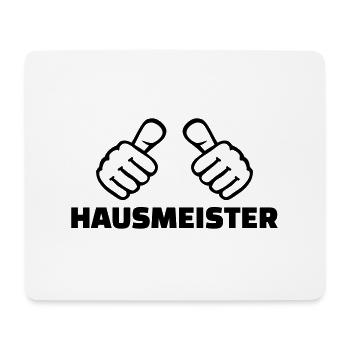 Hausmeister - Mousepad (Querformat) - Weiß - Vorne