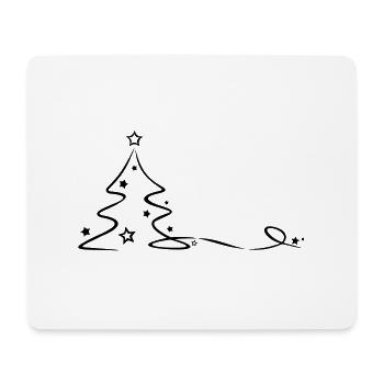 Weihnachten - Weihnachtsbaum - Mousepad (Querformat) - Weiß - Vorne