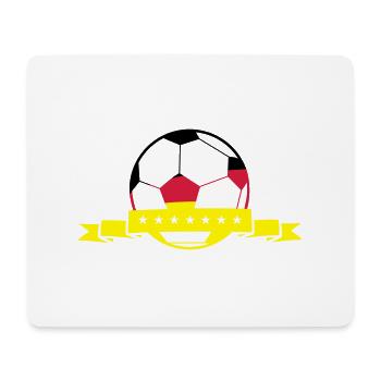 fussball deutschland - Mousepad (Querformat) - Weiß - Vorne