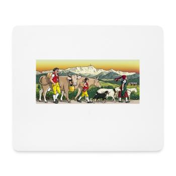 appenzeller_shirt schweiz, switzerland, swiss - Mouse Pad (horizontal) - white - Front