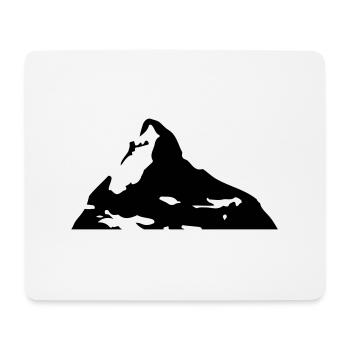 matterhorn berg - Mousepad (Querformat) - Weiß - Vorne