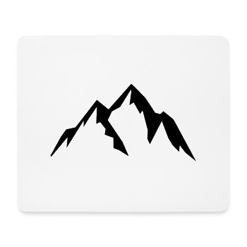 mountains - Mousepad (Querformat) - Weiß - Vorne