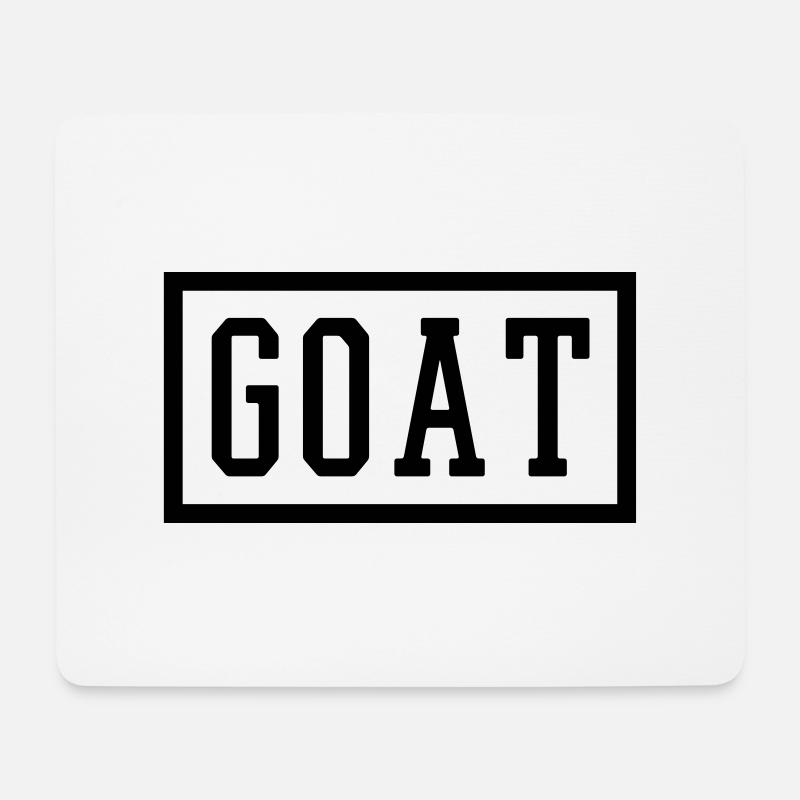 GOAT - Mousepad (Querformat) - Weiß