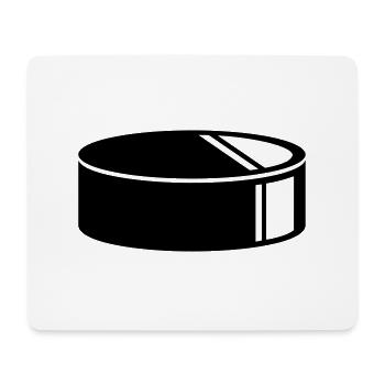 Puck ice hockey - Mouse Pad (horizontal) - white - Front