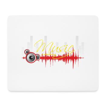 music - Mousepad (Querformat) - Weiß - Vorne