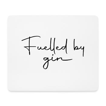 Mit Gin befeuert - Mousepad (Querformat) - Weiß - Vorne