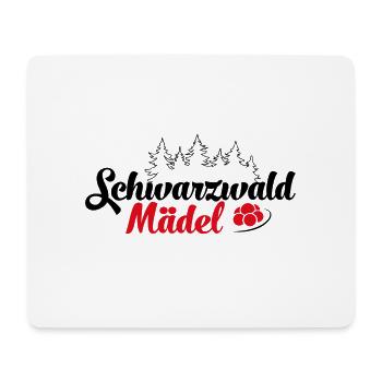 Schwarzwald Mädchen Schwarzwaldmädel Bollenhut - Mousepad (Querformat) - Weiß - Vorne