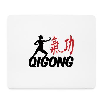 Qigong Yoga Qi Gong méditation - Tapis de souris (format paysage) - blanc - Devant