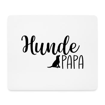 Hundepapa - Mousepad (Querformat) - Weiß - Vorne