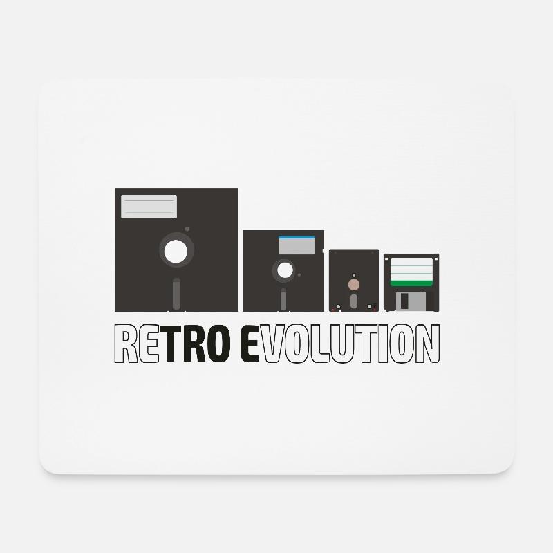 Satz der Disketten (4) - Mousepad (Querformat) - Weiß