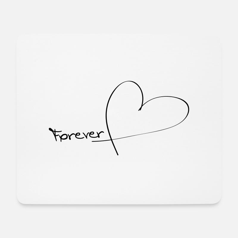 Forever love - Mouse Pad (horizontal) - white