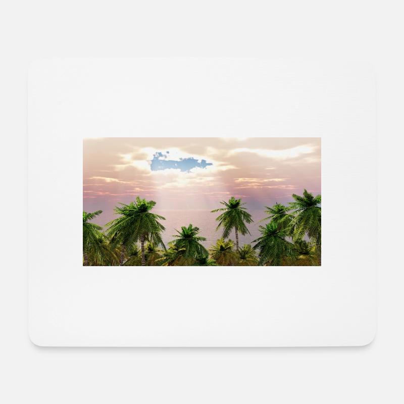 In der Südsee - Mousepad (Querformat) - Weiß