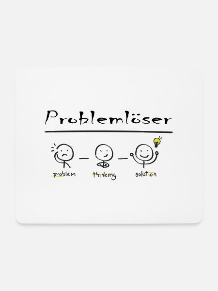 Problemlöser - Mousepad (Querformat) - Weiß