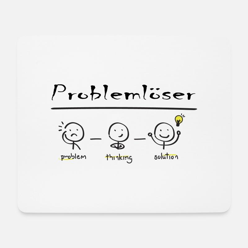 Problemlöser - Mousepad (Querformat) - Weiß