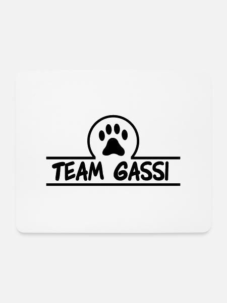 team gassi 01 - Mousepad (Querformat) - Weiß