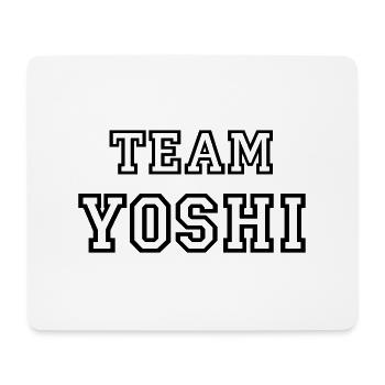 TEAM YOSHI Dog Name Male Team Jersey - Mouse Pad (horizontal) - white - Front