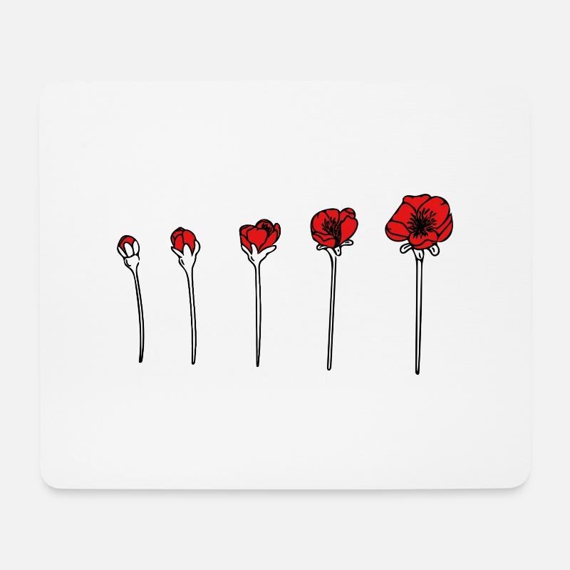 Poppy - Mouse Pad (horizontal) - white