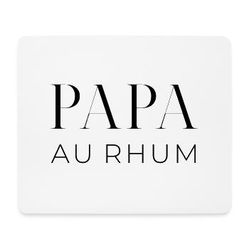 Papa au rhum - Tapis de souris (format paysage) - blanc - Devant