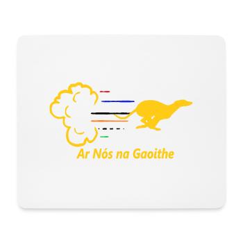 Greyhound - Ar Nós Na Gaoithe Gold - Mouse Pad (horizontal) - white - Front
