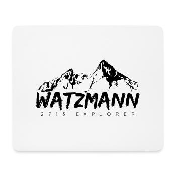 Alpiniste Watzmann 2713 Explorer - Tapis de souris (format paysage) - blanc - Devant