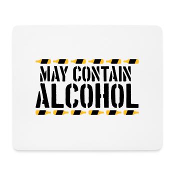 Saying May contain alcohol - Mouse Pad (horizontal) - white - Front