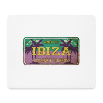 Ibiza Sommer Sonne Strand Meer Palmen Urlaub - Mousepad (Querformat) - Weiß - Vorne