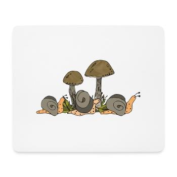 Snails - Mouse Pad (horizontal) - white - Front