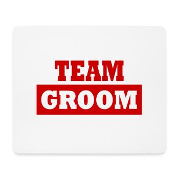 Team groom - Tapis de souris (format paysage) - blanc - Devant