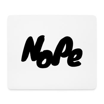 NoPe - Mousepad (Querformat) - Weiß - Vorne