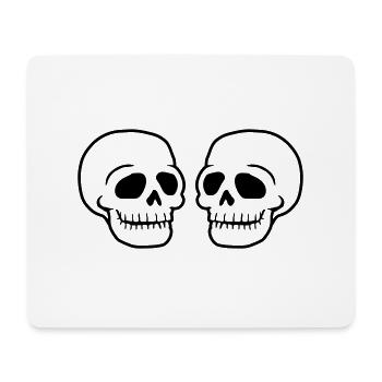 Team 2 Friends Skull - Mouse Pad (horizontal) - white - Front