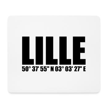 Lille Koordinaten - Mousepad (Querformat) - Weiß - Vorne