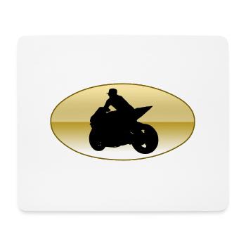 Motocyclette - Tapis de souris (format paysage) - blanc - Devant