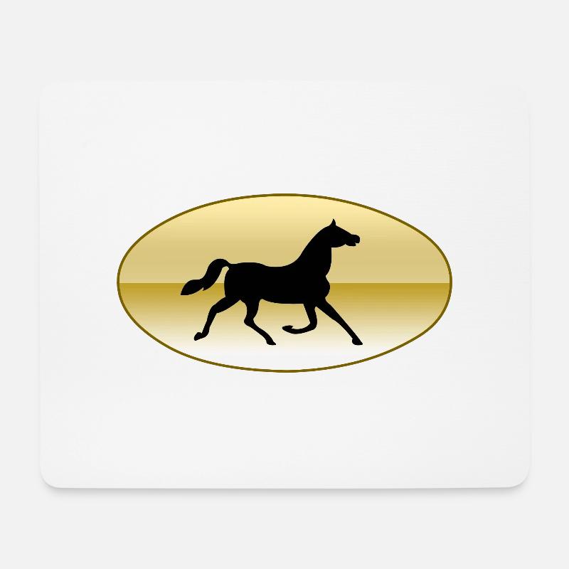Horse - Mouse Pad (horizontal) - white