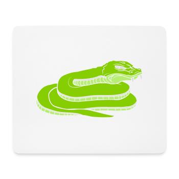 Concevoir un dangereux serpent maléfique - Tapis de souris (format paysage) - blanc - Devant