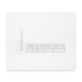 I may be old - Mousepad (Querformat) - Weiß - Vorne