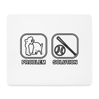 Baseball Lovers Baseball Gift Jeu de baseball - Tapis de souris (format paysage) - blanc - Devant