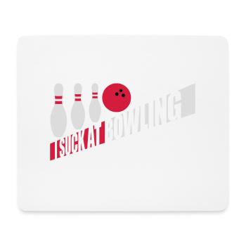 Je suis nul au bowling - Tapis de souris (format paysage) - blanc - Devant