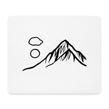 Berge Berg Wandern Abenteuer Freien Reise Vektor 6 - Mousepad (Querformat) - Weiß - Vorne