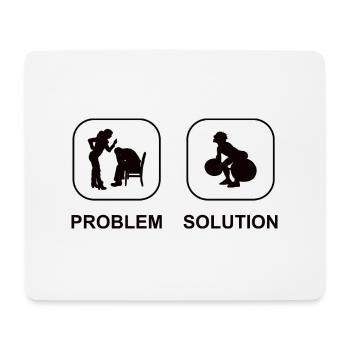 Krafttraining Sportler Fitness Bodybuilder Muskel - Mousepad (Querformat) - Weiß - Vorne