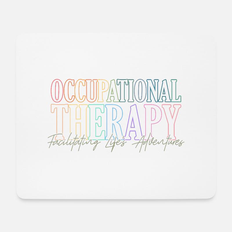 Ergotherapeut - Mousepad (Querformat) - Weiß