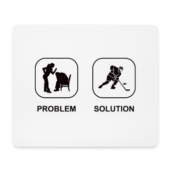 Eishockeyteam Wintersport Eishockey Geschenk - Mousepad (Querformat) - Weiß - Vorne