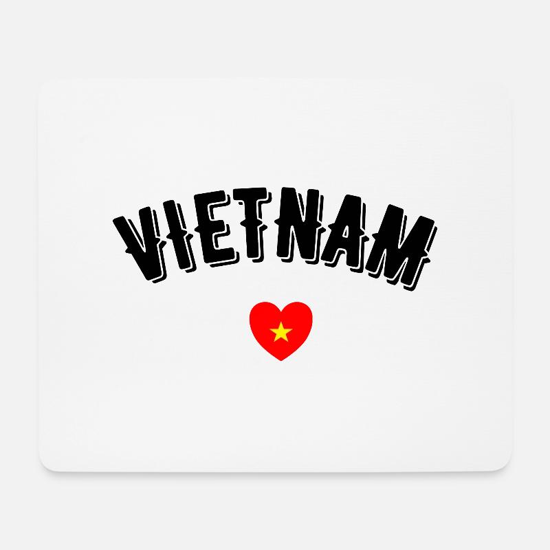 Vietnam - Mousepad (Querformat) - Weiß